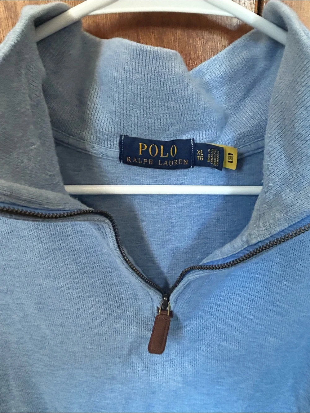 Polo by Ralph Lauren Light Blue Quarter-Zip Pullover